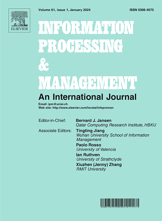 Go to journal home page - Information Processing & Management